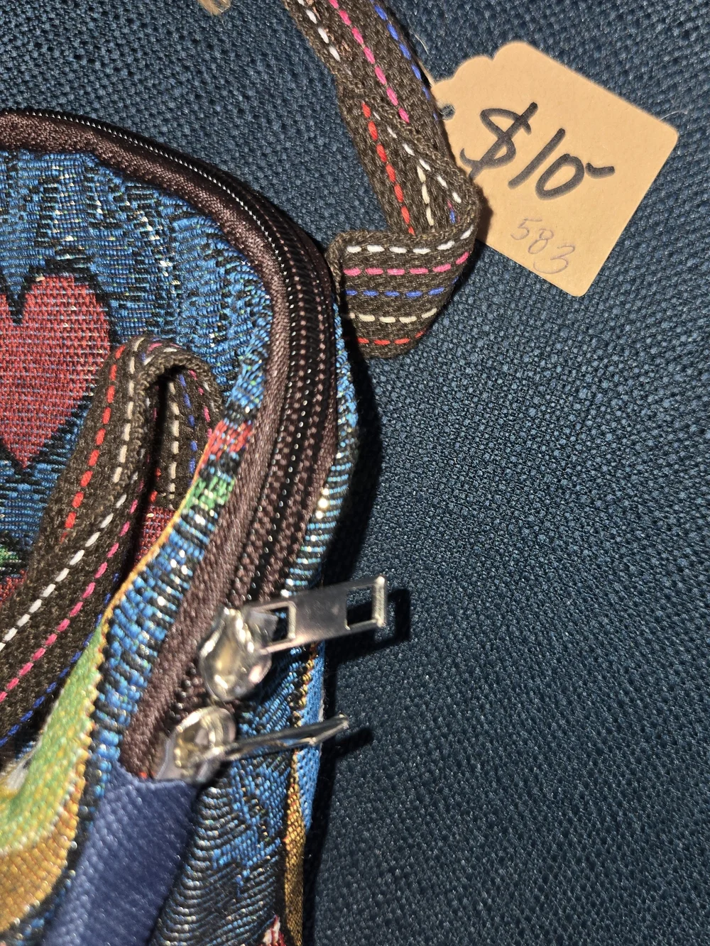 Whimsical Owl Tapestry Cosmetic Bag in Multicolor